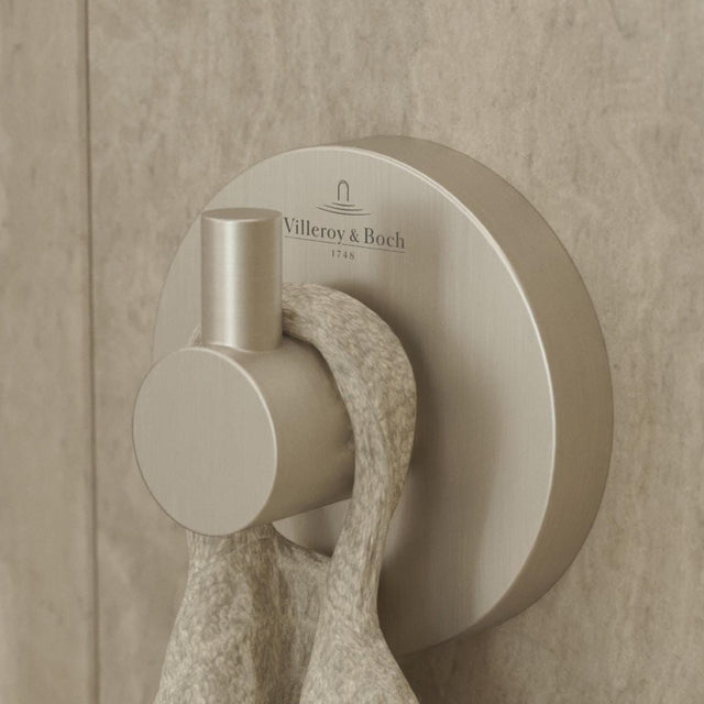 Villeroy & Boch Toilet Roll Holder Brushed Nickel Matt Villeroy and Boch Elements -  Tender Robe Hook