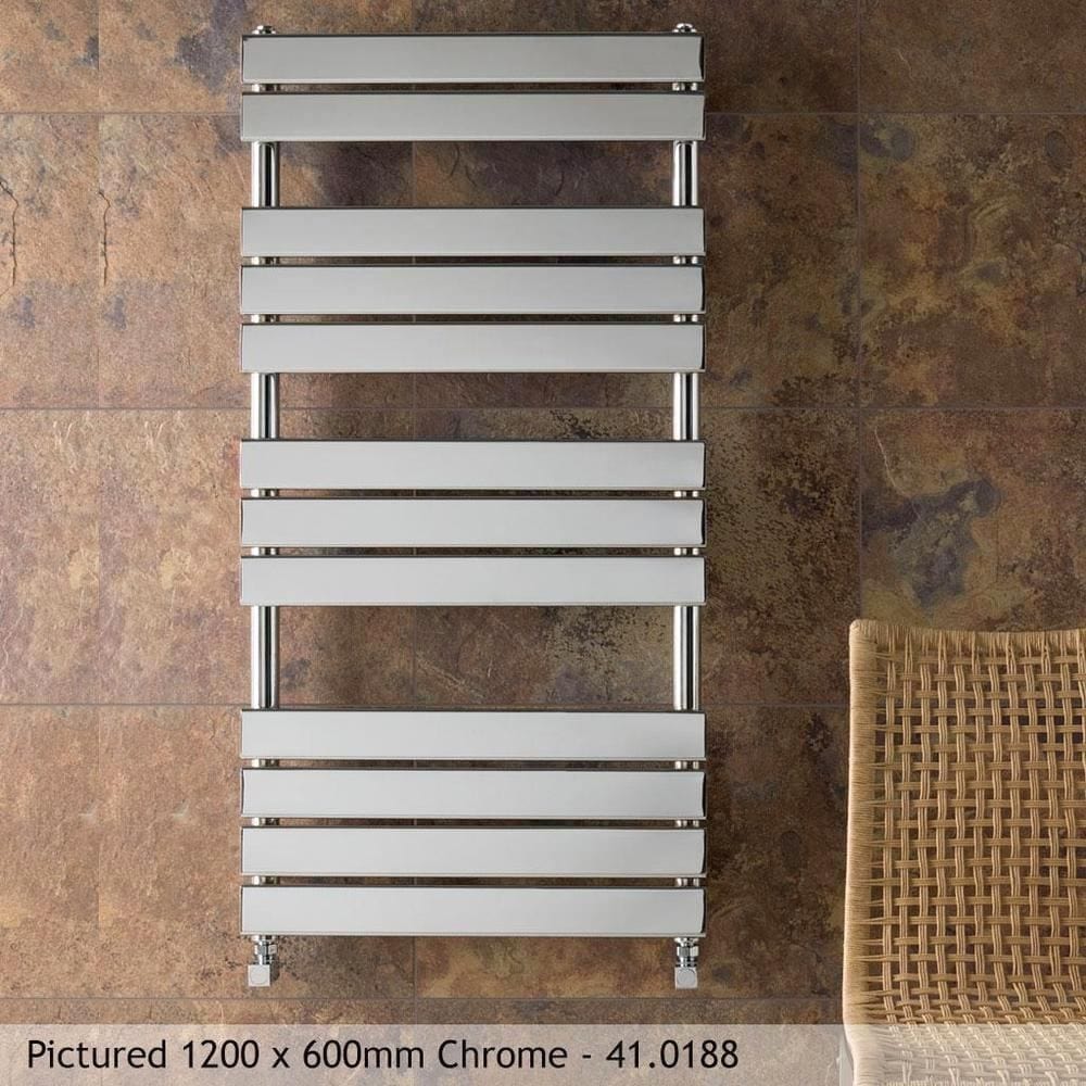 Eastbrook Designer Towel Rail 800 x 1000 / Dual Fuel Eastbrook Staverton Tube on Tube Straight Vertical Heated Towel Rail in Chrome
