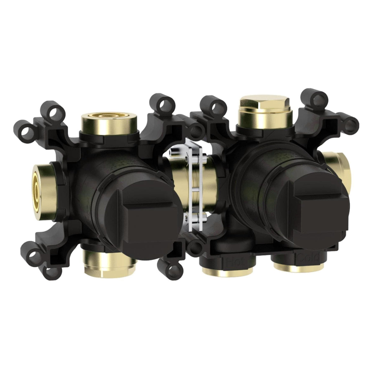 Roca Concealed Shower Set Roca T-Multi Thermostatic Concealed Shower Valve with Rainshower Head, Shower Handset and Overflow Bath Filler