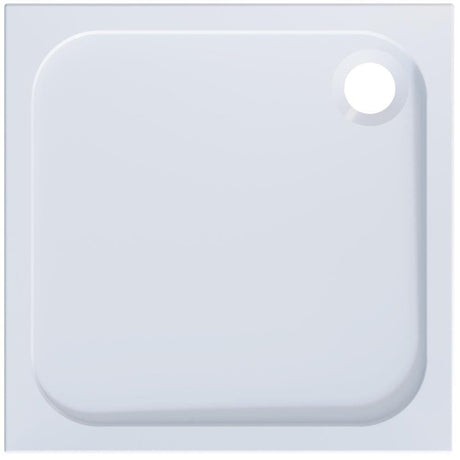 Aquarius Square Shower Tray 700 x 700mm Aquarius Pluvia 45mm Stone Resin Square Shower Tray