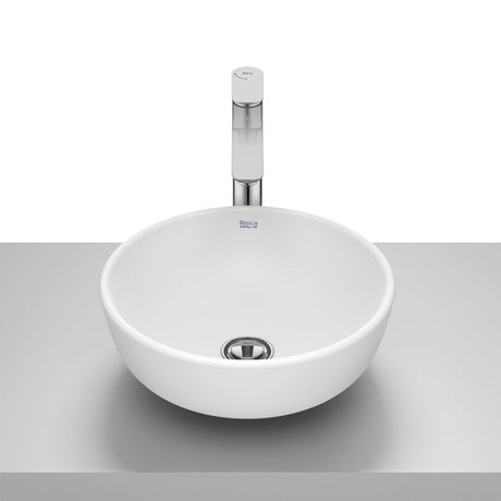 Roca Countertop Basin Matt White Roca Optica Tapered Round Countertop Basin