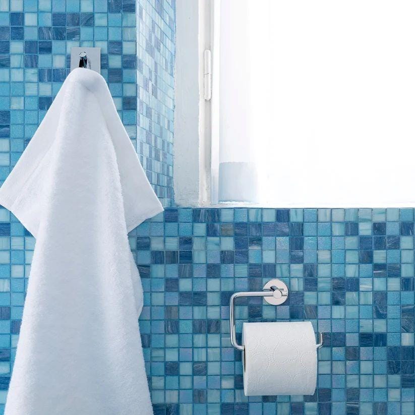 Smedbo Towel Rails and Rings Smedbo Beslagsboden Round Self-Adhesive Swivel Toilet Roll Holder
