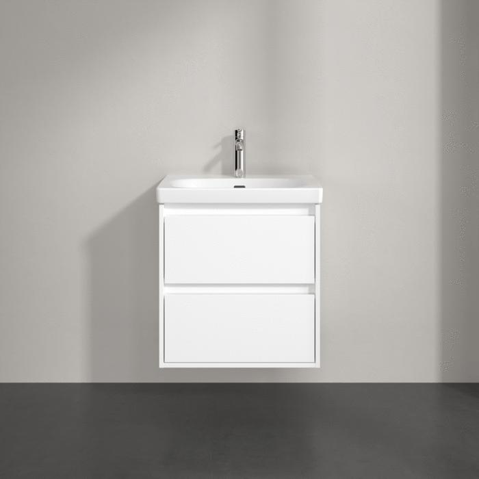 Villeroy & Boch Wall Mounted Vanity Unit Villeroy & Boch Skyla Wall Mounted 600mm Two Drawer Vanity Unit with Basin
