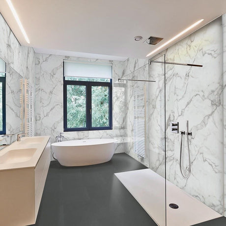 Multipanel Click Flooring Multipanel Click Drop 1.85M² Interlocking Vinyl Floor Tiles Stone Effect - Urban Anthracite Grey