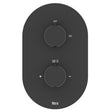 Roca Concealed Shower Valave Matt Black Roca Splash-T 2 Outlet, 2 Handle Concealed Thermostatic Shower Valve