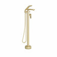 Imex Freestanding Bath Filler Chrome Imex Blade Floor Standing Bath Shower Mixer Tap wth Hose and Handset