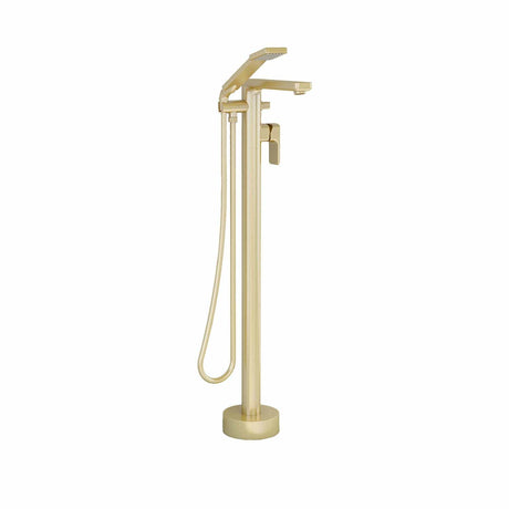 Imex Freestanding Bath Filler Chrome Imex Blade Floor Standing Bath Shower Mixer Tap wth Hose and Handset