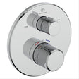 Ideal Standard Concealed Shower Valve Chrome Ideal Standard Ceratherm T25 2 Outlet Round Concealed Valve Trim-set