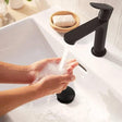 Hansgrohe Mono Basin Tap Hansgrohe Rebris S Single Lever Basin Mixer 110 With Pop-Up Waste Set in Matt Black