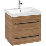 Villeroy & Boch Wall Mounted Vanity Unit Villeroy & Boch Avento Wall Hung Vanity Unit 580mm Two Drawers with Basin