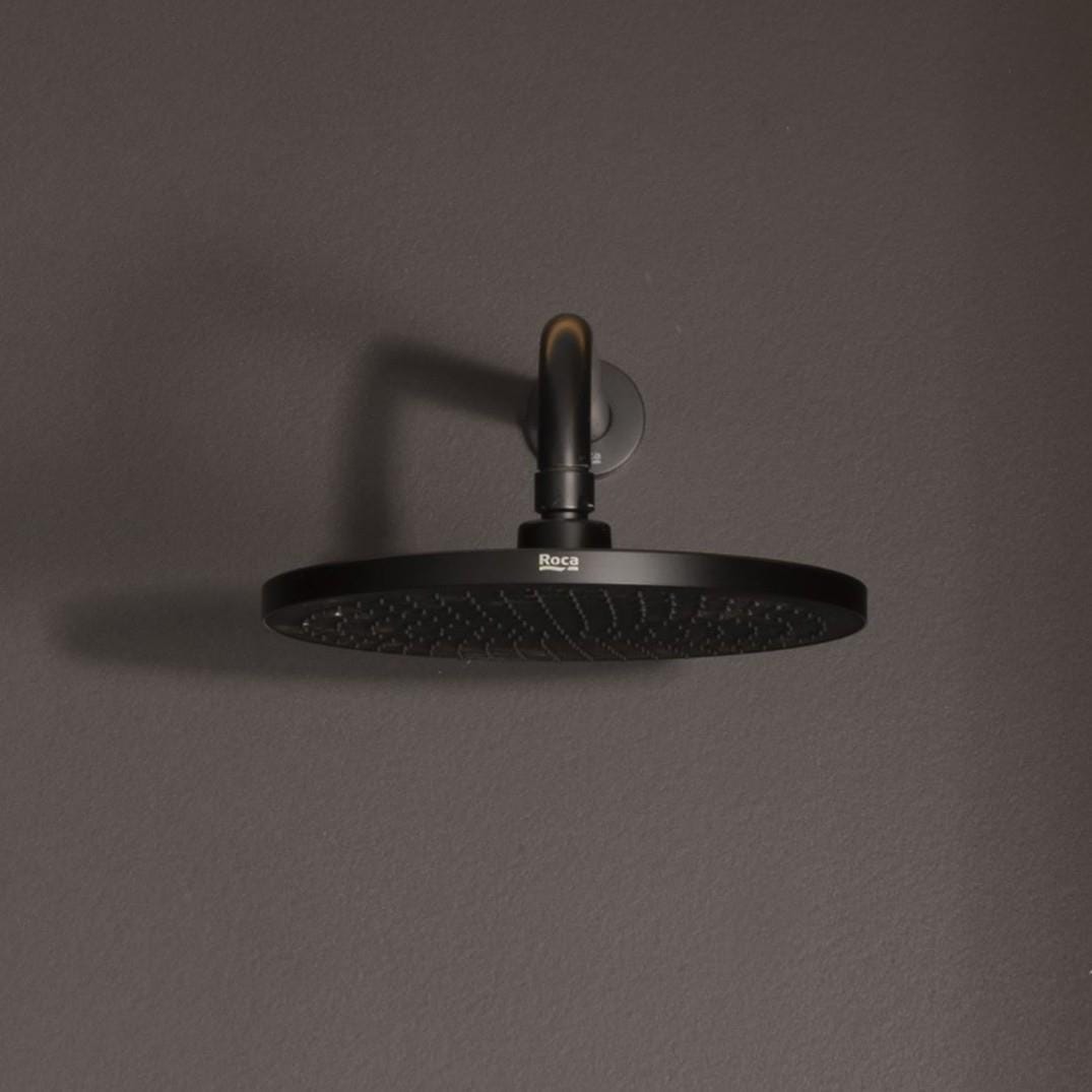 Roca Concealed Shower Set Roca T-Multi Switch Thermostatic Concealed Shower Valve with Rainshower Head, Pencil Handset  and Overflow Bath Filler