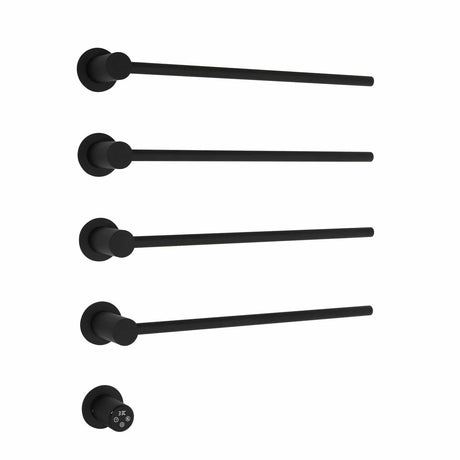 JTP Designer Towel Rail Matt Black JTP Onyx Electric Designer Towel Radiator