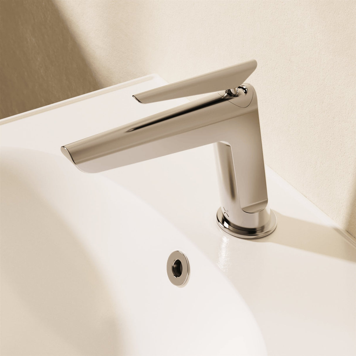 Crosswater Mono Basin Tap Chrome Crosswater Foile Basin Monobloc Mixer Tap