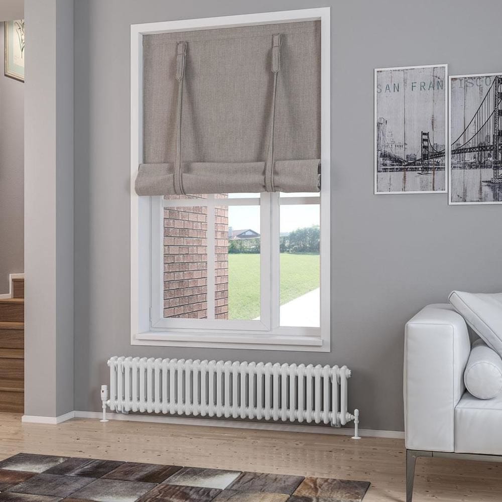 Eastbrook Column Radiator 300 x 1373 / Central Heating Eastbrook Rivassa Traditional 2 Column Radiator in Gloss White