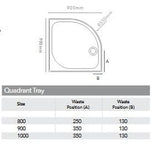 Merlyn Quadrant Shower Tray Merlyn Touchstone Quadrant Shower Tray