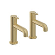 Heritage Pillar Basin Tap Heritage Dartmouth Basin Pillar Taps in Brushed Brass