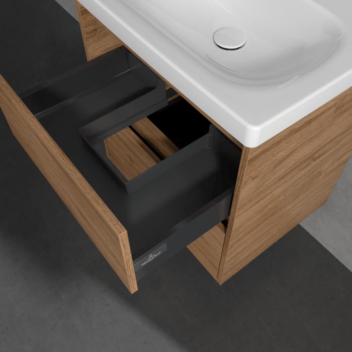 Villeroy & Boch Wall Mounted Vanity Unit Villeroy & Boch Skyla Wall Mounted 600mm Two Drawer Vanity Unit with Basin