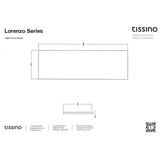 Tissino Bath Panel 1600 x 510mm / Standard Tissino Lorenzo Front Bath Panel