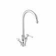 Vado Kitchen Tap Chrome Booth & Co. Axbridge Mono Kitchen Mixer Tap with Lever Handles