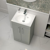 Imex Floor Standing Vanity Unit Pistachio / White Imex Croma Floor Standing Double Door 500mm Vanity Unit with 1 Tap Hole Basin