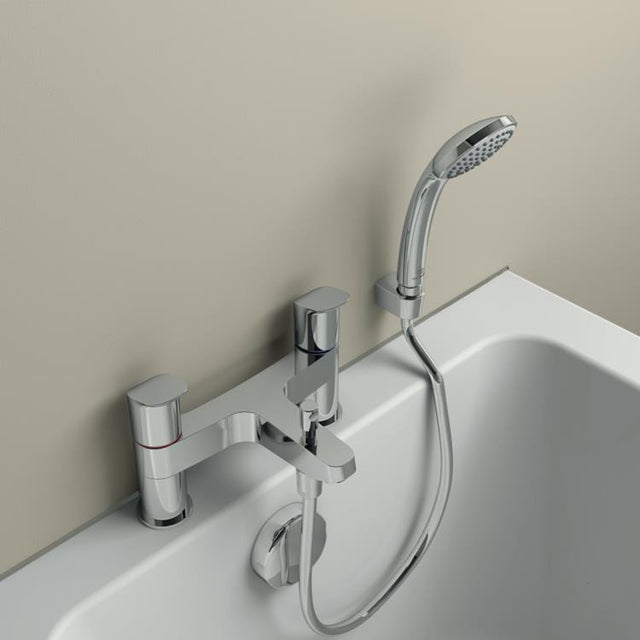 Ideal Standard Bath Shower Mixer Ideal Standard Ceraflex Two Hole Dual Control Bath Shower Mixer Tap in Chrome