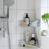 Smedbo Basket Smedbo Beslagsboden Frame Self-Adhesive Two Tier Corner Shower Basket