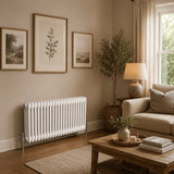 Aquarius Bathrooms Column Radiator Aquarius Foundry Horizontal 3 Column Radiator in White