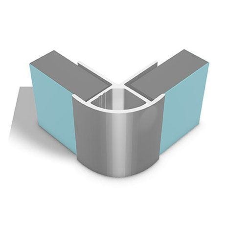 Multipanel Wall Panel Satin Silver Multipanel Wall Profile - External Corner - Type B - 2450mm