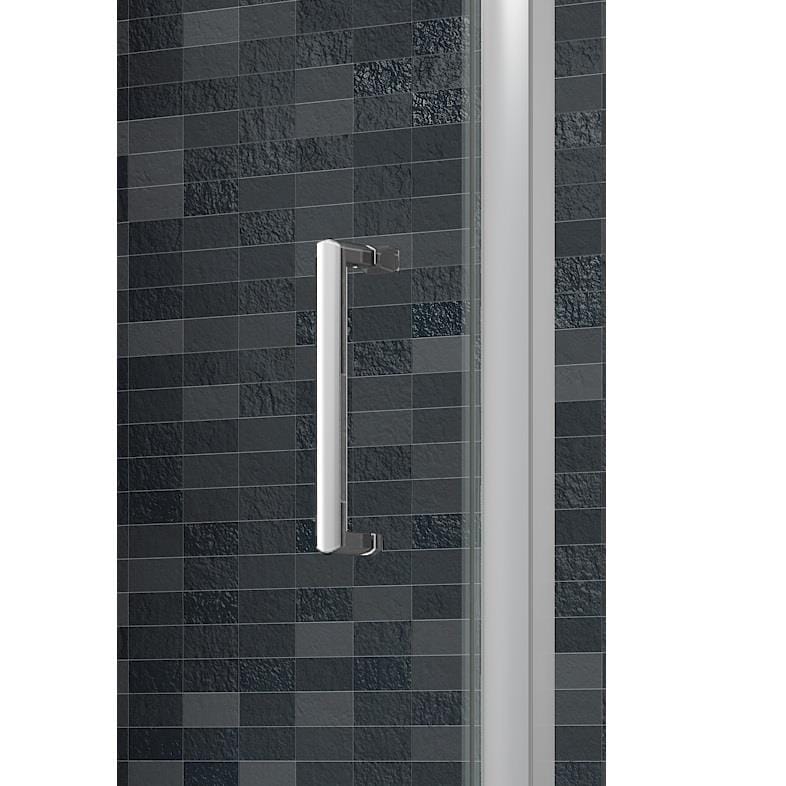 UK Bathroom Store Merlyn Ionic Essence Framed 1 Door Offset Quadrant Shower Enclosure in Chrome