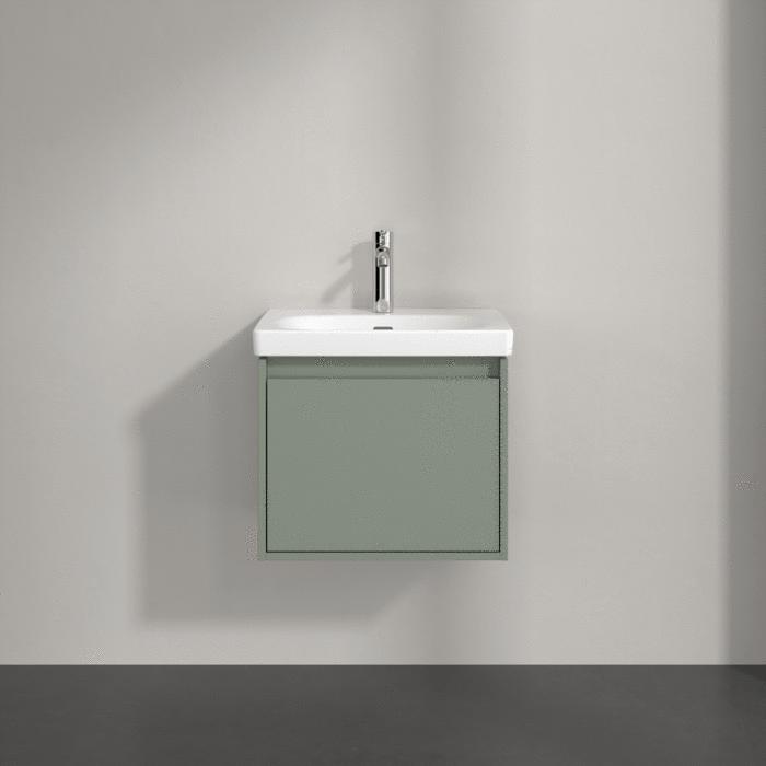 Villeroy & Boch Wall Mounted Vanity Unit Villeroy & Boch Skyla Wall Mounted 500mm One Drawer Vanity Unit with Basin