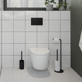 Smedbo Toilet Roll Holder Black Smedbo Beslagsboden Curve Freestanding Toilet Roll Holder and Spare Roll Holder