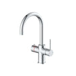 Aquarius Instant Hot Water Tap Chrome Aquarius TrueCook 3-in-1 Instant Hot Water Kitchen Tap with Swan Spout