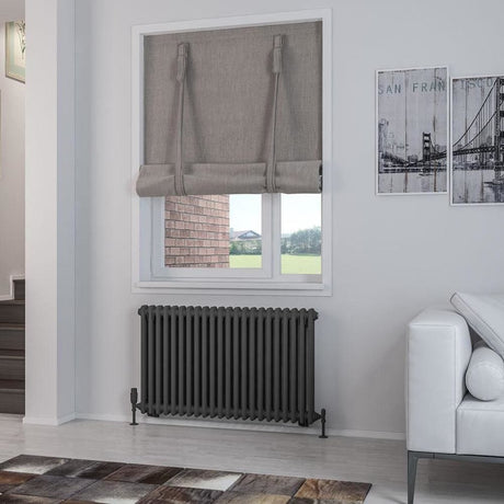 Eastbrook Rivassa Traditional 2 Column Radiator in Matt Anthracite