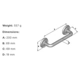 Smedbo Grab Rail/Bar Smedbo Villa Traditional Grab Bar