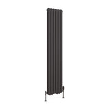 Eastbrook Column Radiator Eastbrook Rubano Straight Vertical Traditional Column Radiator in Matt Anthracite