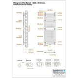 Eastbrook Flat Panel Radiator Eastbrook Wingrave Flat Panel Radiator In Matt Black