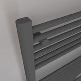 Eastbrook Ladder Rail Eastbrook Biava Vertical HV Straight Heated Towel Rail - 1118 x 450mm - Matt Anthracite