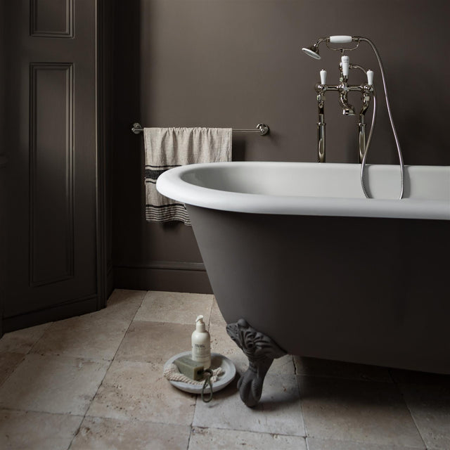JTP Freestanding Bath Filler Chrome JTP Grosvenor Cross Freestanding Bath Shower Mixer with Kit