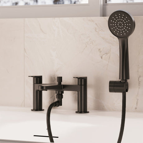 Crosswater Bath Shower Mixer Matt Black Crosswater Drift Bath Shower Mixer