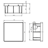 TED Concealed Shower Valve TED Cuba Single Outlet Digital Shower Valve System in Black