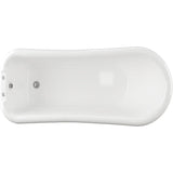 Aquarius Bathrooms Roll Top and Slipper Freestanding Bath Aquarius Timeless Luxury Freestanding Slipper Bath - 1530 x 670mm with Chrome Lions Paw Feet