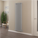 Eastbrook Column Radiator 1800 x 510mm Eastbrook Murano Vertical Designer Radiator in Matt Grey