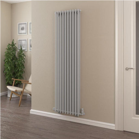 Eastbrook Column Radiator 1800 x 510mm Eastbrook Murano Vertical Designer Radiator in Matt Grey