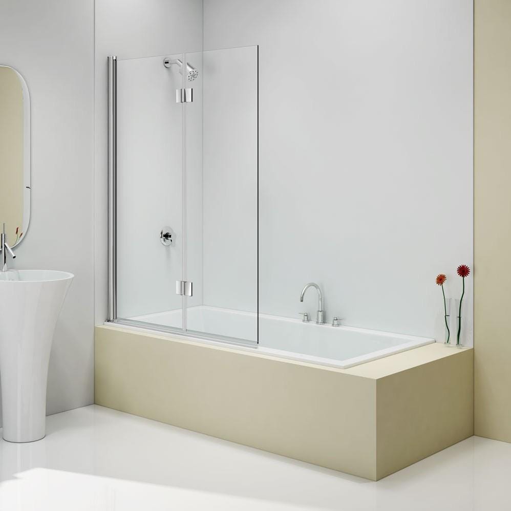 Merlyn Bath Screen Merlyn 6mm 2 Panel Folding Hinged Bath Screen