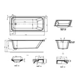 Burlington Single Ended Bath Burlington Arundel Cleargreen Single Ended Bath