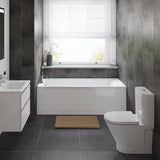 Roca Single Ended Bath 2 Tap Holes Roca Bilbao Single Ended Bath - 1700 x 700mm