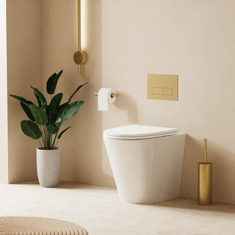 Crosswater Wall Hung Toilet Crosswater Mada Round Back to Wall Rimless Toilet with Soft Close Seat