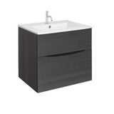 Crosswater Wall Mounted Vanity Unit Crosswater Glide II Wall Mounted Two Drawer Vanity Unit with Basin