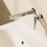 Crosswater Wall Mounted Basin Tap Chrome Crosswater Foile 2 Hole Wall Mounted Basin Mixer Tap
