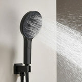 TED Shower Handset Matt Black TED Venn 3 Function Shower Handset with Outlet, Bracket and Hose